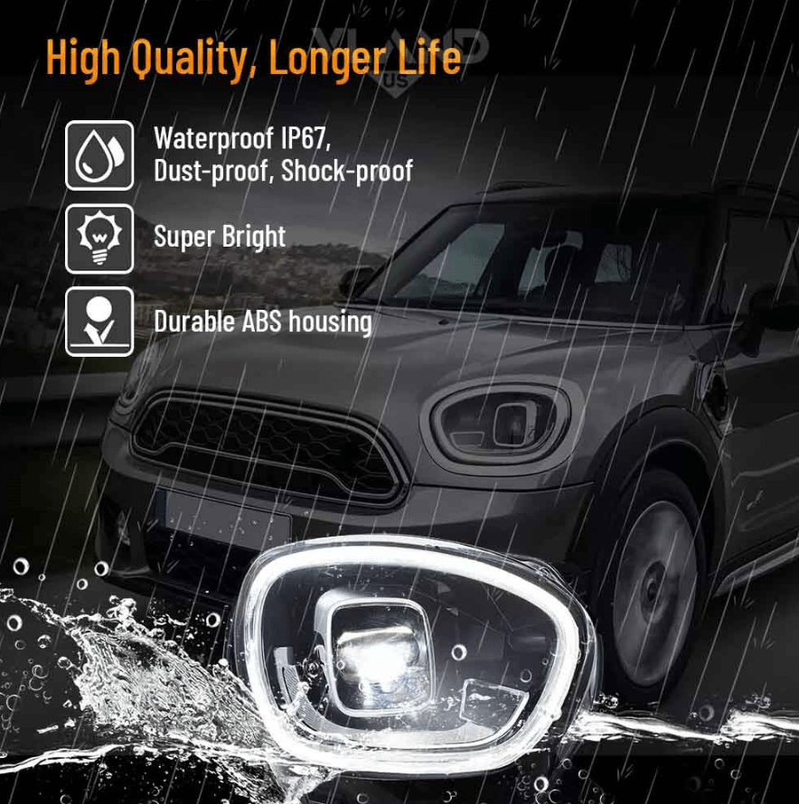 Mini Countryman F60 Union Jack LED Headlights (2017-2020)